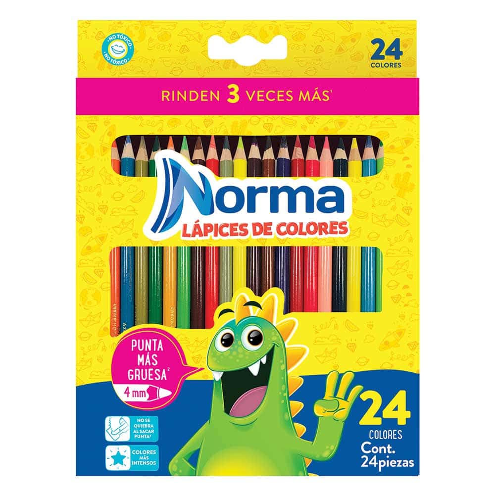 Lapices De Color Norma 24 Piezas